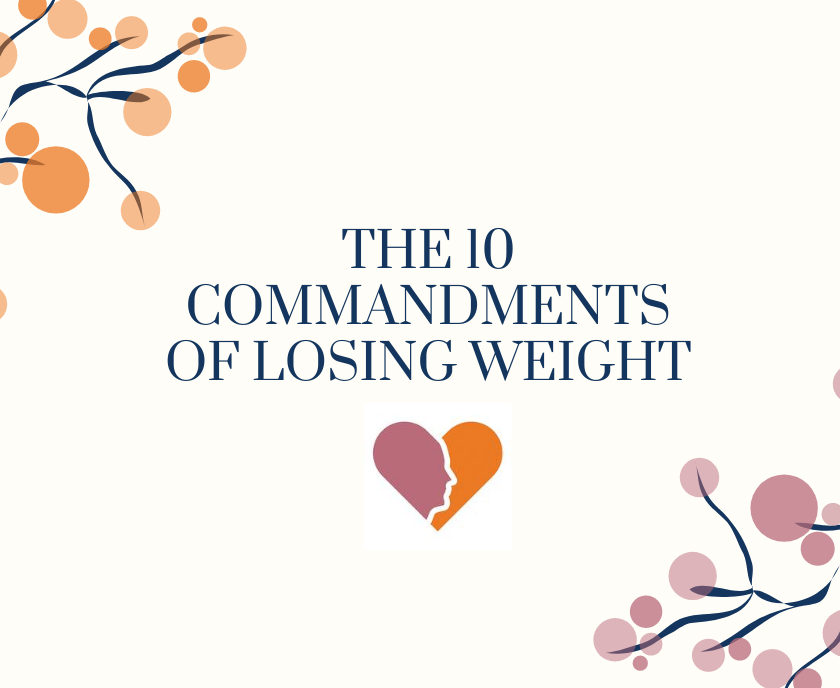 The 10 Commandments of weight loss.